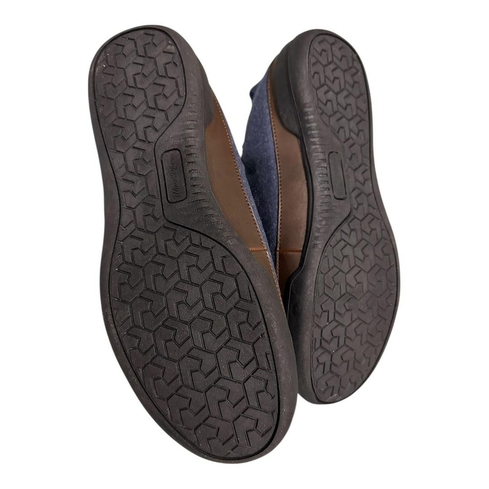 WindRiver Calson Shoes Mens Size 9 Navy Felt Boa Shearling Lined Slippers - Picture 9 of 9